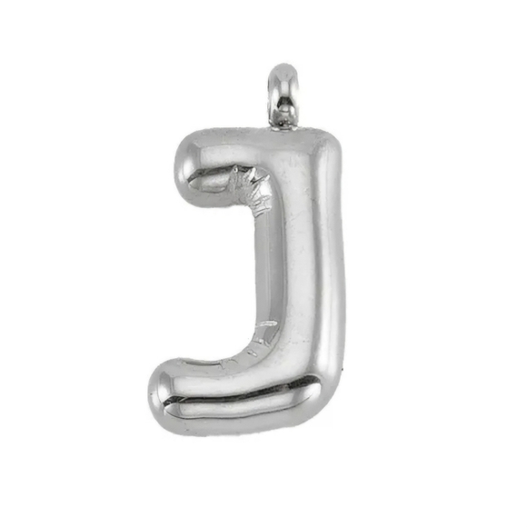 50% Off 3 Or More J Initial Pendant Silver Stainless Steel - Picture 1 of 11